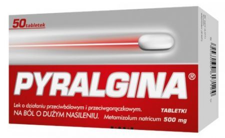 Pyralgina 0,5g, 50 tabletek