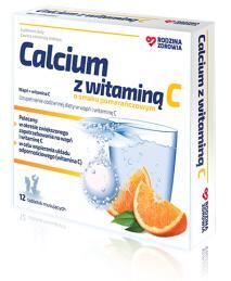 Rodzina Zdrowia Calcium One z witaminą C, 12 tabletek