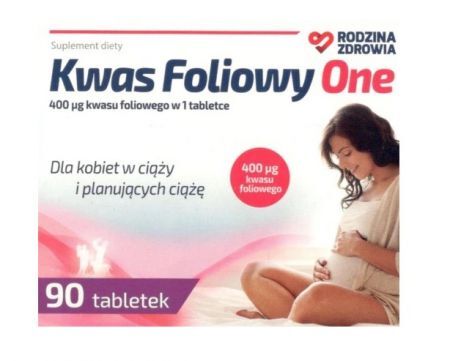 Rodzina Zdrowia Kwas Foliowy One, 90 tabletek