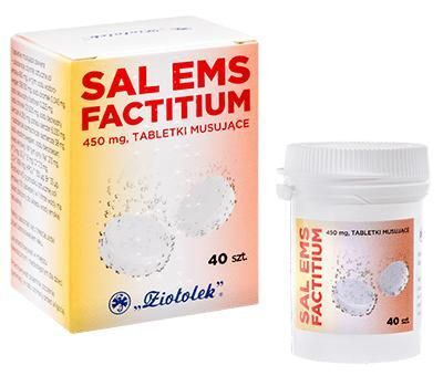 Sal Ems factitium 450 mg, 40 tabletek musujących