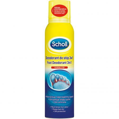 Scholl, dezodorant do stóp 3w1, 150 ml