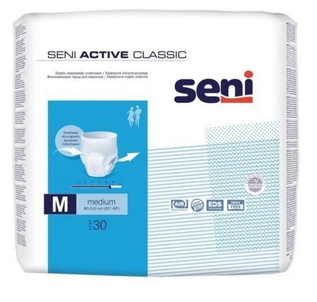Seni Active Classic, majtki chłonne, Medium, 80-110 cm, 30 sztuk