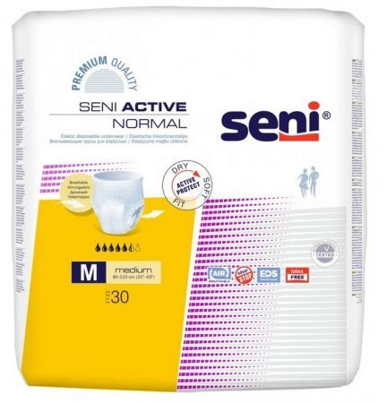 Seni Active Normal, majtki chłonne, Medium, 80-110 cm, 30 sztuk