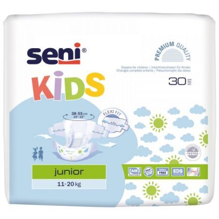 Seni Kids, pieluchomajtki Junior, 11-25 kg, 30 sztuk