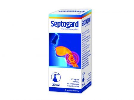 Septogard 1,5 mg/ ml, aerozol do stosowania w jamie ustnej, 30 ml