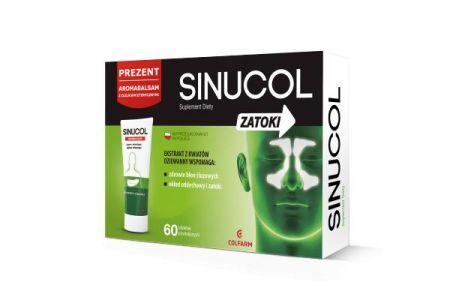 Sinucol Zatoki, 60 tabletek powlekanych + Sinucol Aromabalsam, 20 g