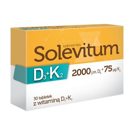 SOLEVITUM D3+K2, 30 tabletek