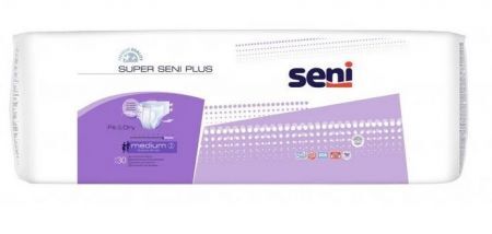Super Seni Plus, pieluchomajtki, Medium, 75-110 cm, 30 sztuk