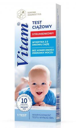 Test ciążowy VITAM Strumieniowy -10 mlU/ml