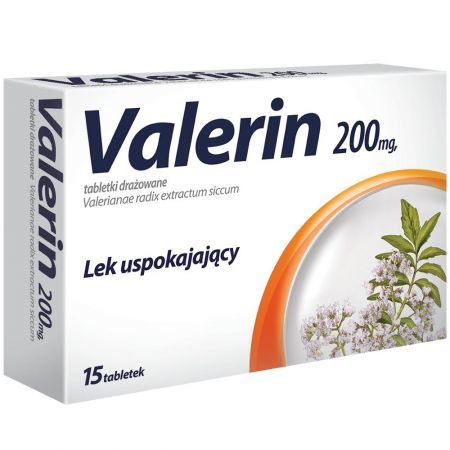 Valerin 200mg, 15 tabletek drażowanych