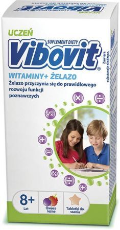 Vibovit Uczeń Witaminy + Żelazo, 30 tabletek