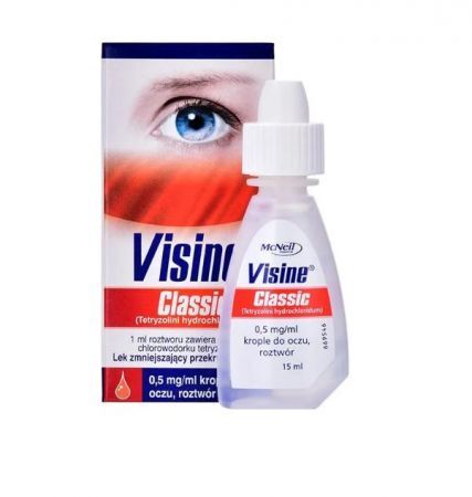 Visine Classic 0,5 mg/ml, krople do oczu, 15ml