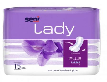 Wkładki urologiczne dla kobiet Seni Lady Plus  15 sztuk