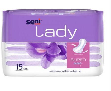 Wkładki urologiczne dla kobiet Seni Lady Super 15 sztuk