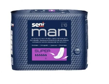Wkładki urologiczne dla mężczyzn Seni Man Super 10 sztuk