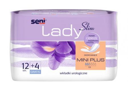 Wkładki urologiczne Seni Lady Slim Mini Plus 12 sztuk + 4 sztuki