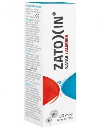 Zatoxin Katar i Alergia, spray do nosa, 30 ml (KRÓTKA DATA do 2022-08-31)
