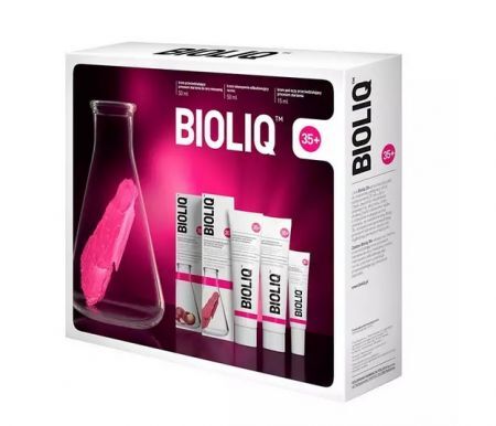 Zestaw Bioliq 35+, krem przeciwstarzeniowy do cery mieszanej 50 ml + krem odbudowujący na noc 50 ml + przeciwstarzeniowy krem pod oczy, 15 ml
